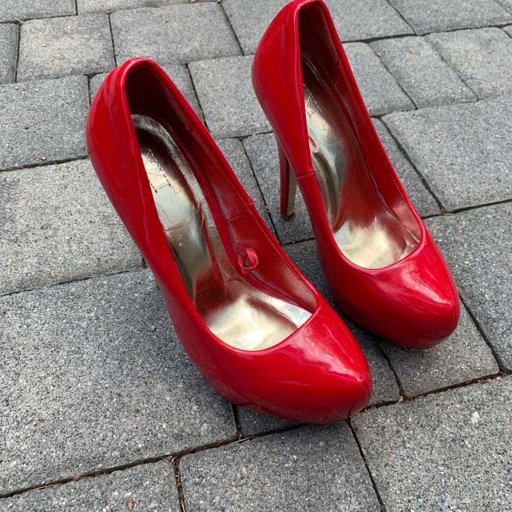 Red Patent Pumps - Picture 2 of 5